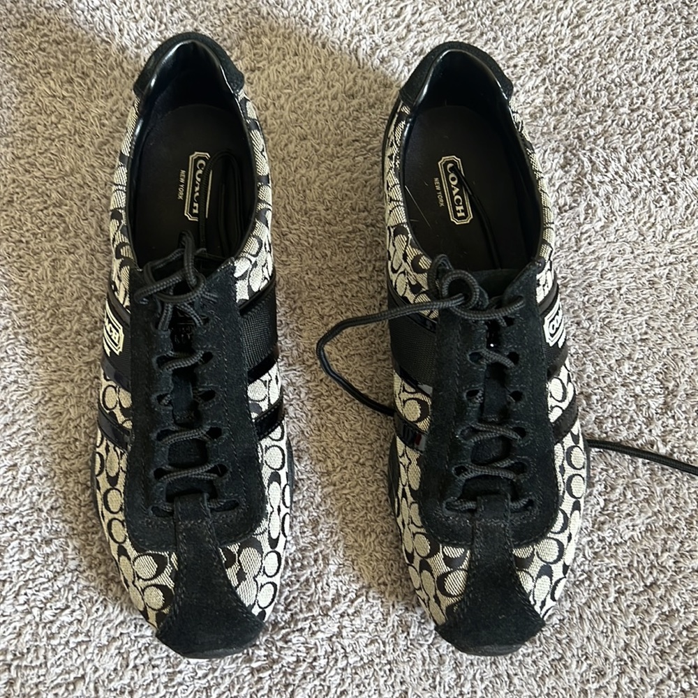 Coach Remonna Signature Jacquard Suede Sneakers - Picture 4 of 7